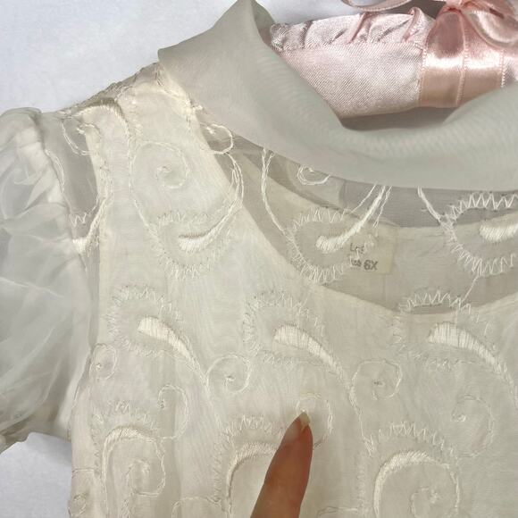 Vintage Hollywood Creation First Communion Dress 6X - Picture 4 of 16